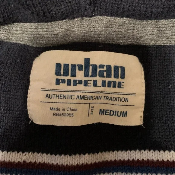 Urban Pipeline Striped Knit Hooded Sweater - Picture 5 of 6